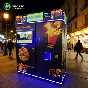 Máquina Expendedora Combinada de Alta Eficiencia para la Preparación de Hamburguesas y Papas Fritas - Product Image 2