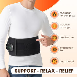 Ceinture lombaire chauffante sans fil à vibration pour massage du <span class=keywords><strong>dos</strong></span>, avec minuterie intelligente – Vente en gros à prix réduit - Product Image 2