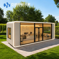 Maisonnette préfabriquée Apple Cabin, bâtiment commercial, café, magasin de détail, maison capsule, pods préfabriqués mobiles pour camping, projet de parc