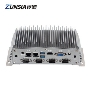 PC industriel embarqué sans ventilateur, 2 ports LAN, 6 ports COM, Intel Celeron J4125 de 8e génération Gemini <span class=keywords><strong>Lake</strong></span>, DDR4 12 Go, 256 Go, 6 ports USB, Mini PC industriel embarqué X86 - Product Image 3