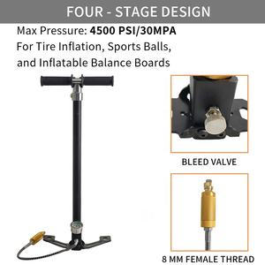 Bomba Manual de Aire de Alta Presión Sin <span class=keywords><strong>Aceite</strong></span> Hongchang SolidTop ST-MP450-F PCP |   Compresor de Aire Portátil, Inflador de Balones Deportivos para Automóvil - Product Image 3