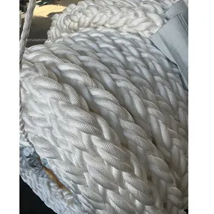 Thick Polyester Mooring Rope 60mm 64mm For Ships Tow Sailing Nautical Fishing