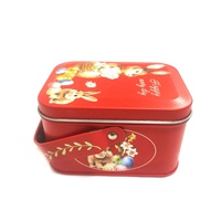 Boîte en métal rectangulaire pour l'emballage de gâteaux, bonbons, chocolats, biscuits - Boîte cadeau pour enfants avec fonction aseptique et logo personnalisé