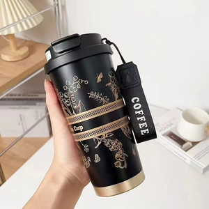 Tasse à café et à eau pour femme en acier inoxydable 316 Lily Valley, design simple, personnalisation de cadeau - Product Image 2
