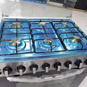 Estufa de Gas de 6 Quemadores con Horno de 120L, Equipo de Cocina Comercial, Encendido Automático, Ventilación Doble, Horno de 120L - Product Image 4