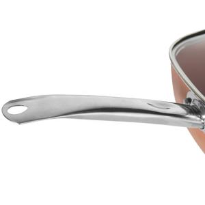 Fabrik direkt verkauft als auf TVNon Stick Aluminium Kochgeschirr Set quadratischen Topf Bratpfanne Kupfer Farbe Aluminium Bratpfanne - Product Image 4