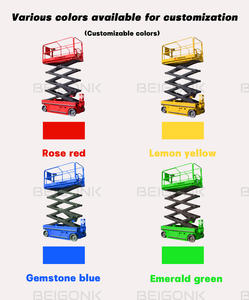 बेगनिक जमा 4 मीटर 6 मीटर 8 मीटर 10 मीटर 12 मीटर स्व-चालित इलेक्ट्रिक कैंची लिफ्ट मंच हाइड्रोलिक हवाई कार्य टेबल औद्योगिक उपकरण - Product Image 3