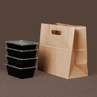 Hochwertige Einkaufstasche aus Bastel papier mit individuellem Logo für Geschenk verpackungen mit gestanztem Griff