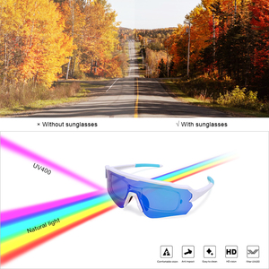 Lunettes de soleil de sport polarisées personnalisées HUBO, protection UV400, lunettes de vélo, lunettes de course <span class=keywords><strong>pour</strong></span> hommes et femmes, usage quotidien en extérieur - Product Image 2