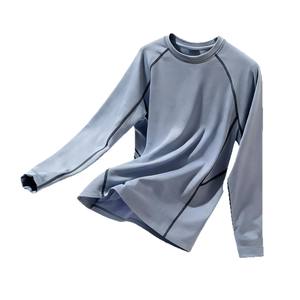 Camiseta Térmica de Manga Larga Solete, Mezcla de Algodón, para Otoño e Invierno, Cuello Cálido, Elegante, Informal, Ideal para Ir al Trabajo - Product Image 3