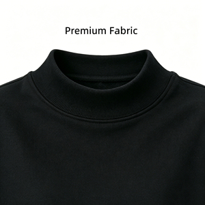 Sudadera de Forro Polar Color Macaron con Cuello Medio Alto, Estilo Urbano Americano, Ropa de Mujer a la Moda, Venta Transfronteriza - Product Image 4