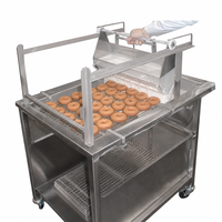Machine à glaçage automatique pour beignets, machine à enrober de confiture, machine à glaçage au chocolat, équipement pour beignets pour boulangerie