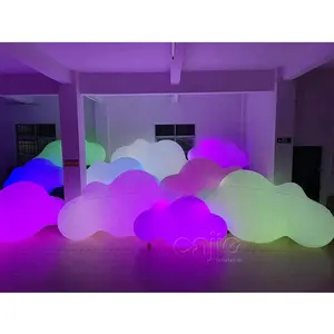 Giant PVC cloud helium balloon, white inflatable cloud used for advertising decoration