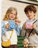 Cámara Infantil con IA y Compañero de Voz, Pantalla de 2.4 Pulgadas, Gran Angular de 170°, Linterna LED Integrada, Full HD, WiFi, MicroSD, Aprendizaje Divertido