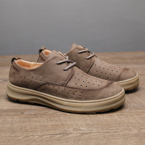 Zapatos Casuales de Alta Gama para Hombre, Formales, con Suela Suave, para Oficina, Impermeables, Ligeros, de Cuero, de Corte Bajo - Product Image 2