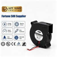 Ventilateur soufflant DC 5015, 5V 12V 24V, large plage de tension, ventilateur de refroidissement sans balais pour imprimante 3D et électronique automobile