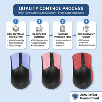 Bande adhésive antidérapante pour souris, compatible avec la souris de jeu Battle Blade 3, couleur unie et motif neige, noir