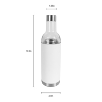 Refroidisseur de vin isolé bouteille refroidisseur de vin bouche plus large et petite bouche toute la journée bouteille d'eau mince pour voyage et salle de sport