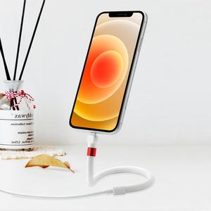 Support de téléphone flexible et moulable, câble de charge, charge rapide 2,4 A, 360 °   Conception à pliage libre pour un soutien stable pendant le streaming - Product Image 2
