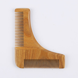 Verde naturale legno <span class=keywords><strong>di</strong></span> sandalo viso barba pettini uomo barba capelli <span class=keywords><strong>pizzetto</strong></span> forma baffi modello - Product Image 1