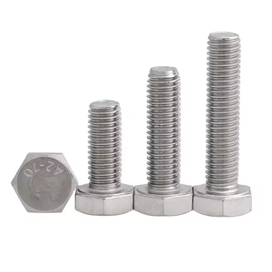 Din933 m6 * 100 mét thép không gỉ <span class=keywords><strong>304</strong></span> đồng bằng kết thúc đầy đủ chủ đề UNC UNF <span class=keywords><strong>Hex</strong></span> bu lông lớp 10.9/12.9 với các loại hạt <span class=keywords><strong>ASTM</strong></span> A325/a490 - Product Image 5