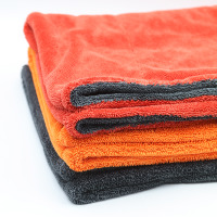 Serviette en microfibre double face 1200 g/m² 60x90 cm pour nettoyer les sièges de voiture et essuyer les vitres