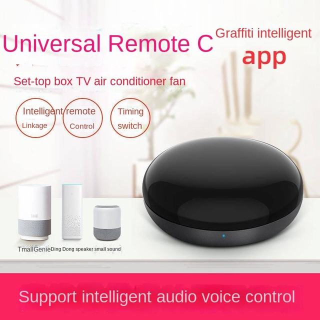 LINGJU HW433 Smart Infrared Universal Remote Control with Alexa & Google Home Voice Support for Air Conditioning TV Set-Top Box