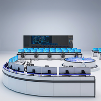 Console de commande modulaire pour salle de contrôle, centre de commandement, centre de dispatching, studio TV, poste d'opérateur de sécurité
