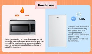 Tùy Chỉnh Lò Vi Sóng Sưởi Ấm Ngắn Sang Trọng Hoa Oải Hương Lúa Mì Nhồi Bông Phim Hoạt Hình Đồ Chơi Sang Trọng Unisex Bán Buôn Hot Nén Búp Bê Nhà Sản Xuất - Product Image 6