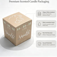 Caja de Cartón Pequeña Reciclable con Logotipo Personalizado al por Mayor, Caja de Regalo para Velas, Caja de Almacenamiento con Logotipo