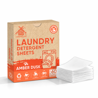 Feuilles de lessive OEM Amber Dusk sans agents blanchissants optiques, feuilles de lessive anti-taches, produits de nettoyage pour la lessive