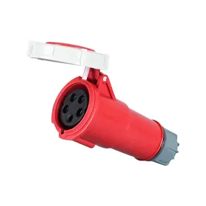 <span class=keywords><strong>Prise</strong></span> industrielle <span class=keywords><strong>femelle</strong></span> triphasée IP67, 5 broches, <span class=keywords><strong>380V</strong></span>, 32 ampères, connecteur étanche industriel - Product Image 1