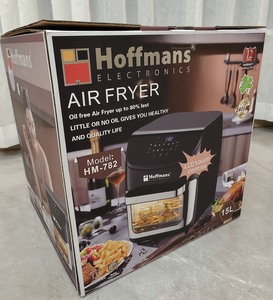Friteuse à air sans huile Hoffmans efficace 15L 2400W avec moteur électrique, porte vitrée visible et panneau tactile pour <span class=keywords><strong>les</strong></span> meilleures ventes - Product Image 4