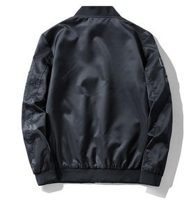 Chaqueta Bomber de Primavera para Hombre, con Bordado y Estampado, Reversible de Doble Cara, Talla Grande, Cortavientos MA-1 - Product Image 2