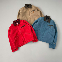 Veste bomber rétro J97 de style américain Detroit Heavyweight, motif cœur régulier, streetwear, vêtements de travail, fermeture éclair, coupe ajustée, homme
