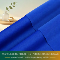 Tissu en polyester et élasthanne double face, extensible dans les quatre sens, respirant, sain, écologique et de qualité supérieure pour uniformes