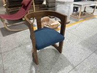 Chaise de salle à manger multifonctionnelle en bois massif et tissu, design nordique moderne, pour salon, maison, appartement, cuisine, dossier ailé