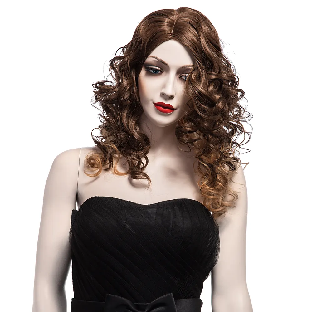 2111 pas cher belle mode femmes d'or vague tunisie perruque fort vague profonde perruque