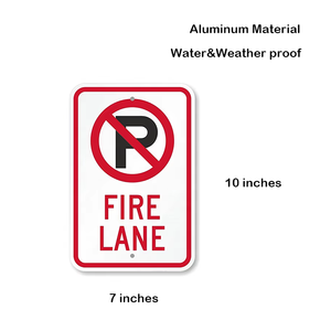 Panneau de signalisation routière en aluminium durable « Interdiction de stationnement » avec feuille réfléchissante – Signalisation de sécurité robuste pour routes et parkings - Product Image 2