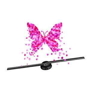 Ventilador Led para publicidad en interiores, dispositivo <span class=keywords><strong>de</strong></span> ventilación 3D holográfico, con 4 brazos y 2 brazos - Product Image 1