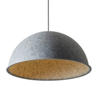 Abat-jour LED en feutre PET 3500K Blanc Chaud AC 85-265V Anti-éblouissement Protection Oculaire CRI 90 Lustre Nordique Moderne pour Maison et Bureau