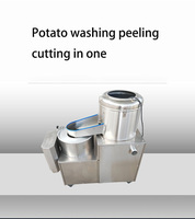 Máquina Comercial Automática para Lavar, Pelar y Cortar Verduras y Frutas, Rebanadora y Peladora de Patatas, Zanahorias, Jengibre y Repollo