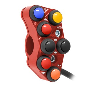 Interrupteur de guidon gauche pour Ducati Monster 1200 (rouge) - Product Image 3