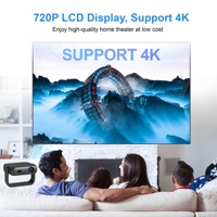 Proyector Portátil A-mazon con WiFi 5G, Bluetooth, Mini LCD HDR 720P, Compatible con 4K, para Cine en Exteriores, Sistema Android 14 Inteligente, Aplicaciones Integradas