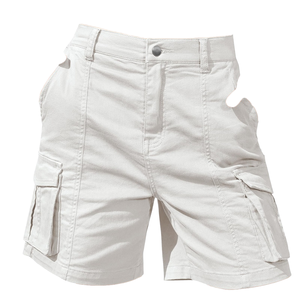 Premium Modern Design Women's Waterproof Cargo Shorts with Puff Printing and Button Detail Casual Style Custom Logo on Waist - Product Image 1