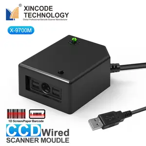 Xincode Easy to Scan Barcodes Scanner Module Portable Laser Barcode Reader 1D CCD Scanner