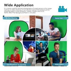 GAZ-EY01 Spiel Live-Übertragung Einfarbiger Hintergrund Ein Board Dual-Purpose Folding Hintergrund Board Green Screen - Product Image 4