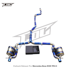 ท่อไอเสียแบบตรงรุ่นสำหรับ Mercedes-Benz E200/E300 W213 2.0T ปี 2017-2023 Boska ความหนา 1.2 มม. ไทเทเนียมสีน้ำเงิน น้ำหนักเบา แบบ Catback - Product Image 6