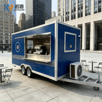 Camion de café mobile, kiosque à café en conteneur, café commercial, chariot de boissons, restauration rapide, cuisine mobile, remorque