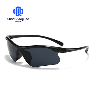 Lunettes de soleil QSF pour le cyclisme en plein air, pour femmes, utilisation jour et nuit, coupe-vent, UV400, demi-monture, pour la course à pied - Product Image 1